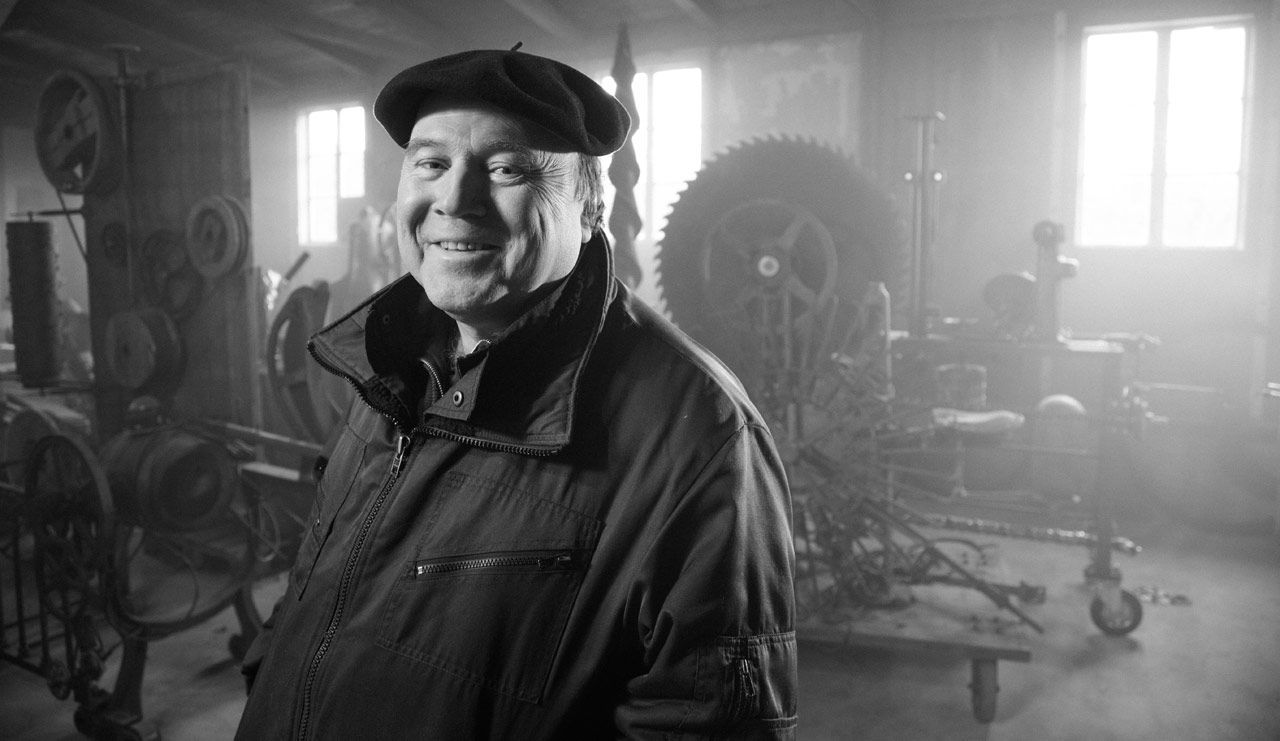 Portrait, Willi Reiche in der Maschinenhalle