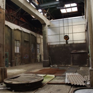 Gerhard Grabsdorf, Tanz um die Ecke, Eisenbahnwerk in Berg am Laim