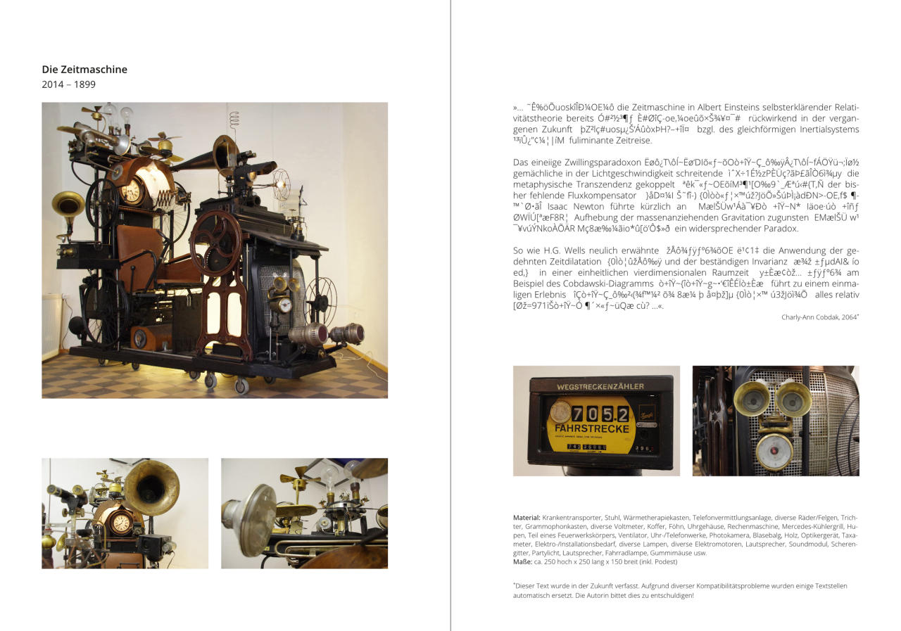 Pressebild, Doppelseite, Zeitmaschine