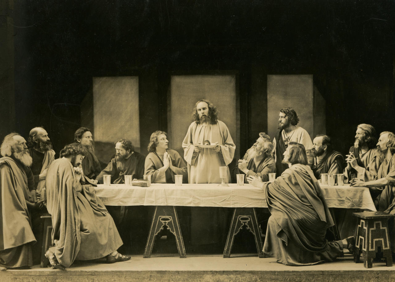 Oberammergau und seine Passionsspiele 1922 – Abendmahl