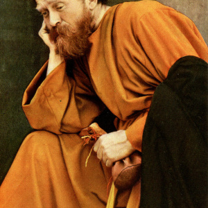 Judas - Aus der offiziellen farbigen Postkarten-Serie der Passionsspiele Oberammergau 1922