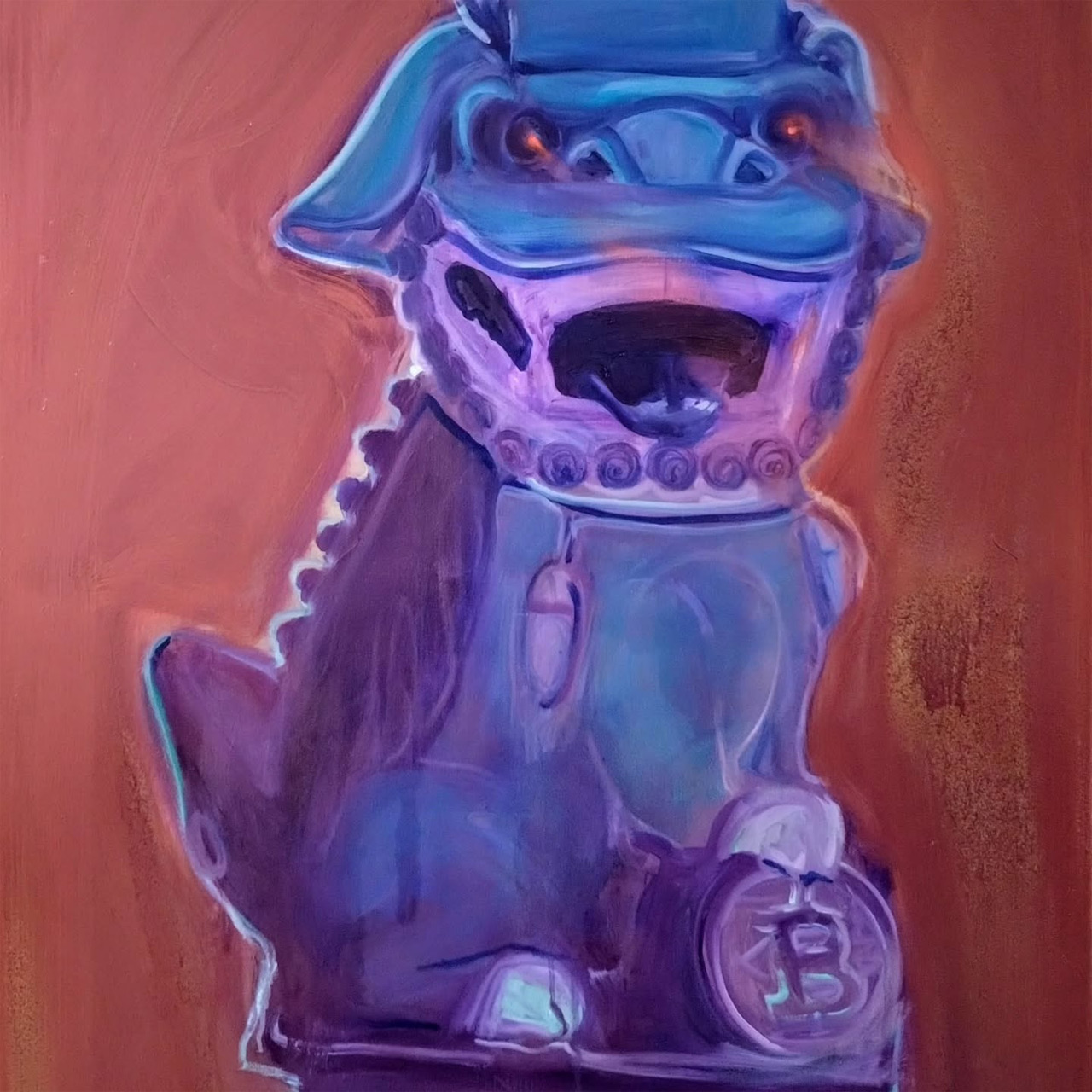 Lydia Thomas: AI VS BITCOIN, Co painted by #valentindotzauer #svlay